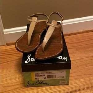 Sam Edelman Gigi sandals size 9.5 almond patent
